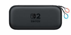 Nintendo 10015104 custodia per console portatile Custodia rigida Nero (Switch 2 Carrying Case & - Screen Protector - Warranty: 12M)