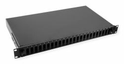 VALUE 21.99.0649 cassetta di giunzione 1 pz Nero Adatto per uso interno (19SPLEIB..24XSC-DX/LC-QUAD - 1HE SCHWARZ)
