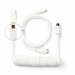 Keychron Coiled Aviator cavo USB 1,36 m USB C 2 x USB C Bianco 