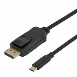 Deltaco USBC-DP-BI100 cavo DisplayPort 1 m Nero (8K USB-C to DisplayPort Bi-directional)