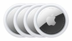 Apple AirTag Personale Cercatore Argento, Bianco (Apple Apple AirTag 4er-Pack [MX542LL/A])