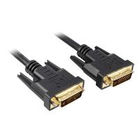 Sharkoon 3m DVI-D to DVI-D [24+1] cavo DVI Nero (Sharkoon DVI-kabel - 3 m)