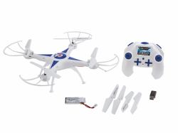 Revell GO! STUNT 4 rotori Quadrirotore 380 mAh Blu, Bianco (Revell Control - Quadcopter GO! STUNT)