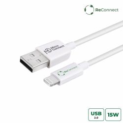 Microconnect ECO-LIGHTNING2 cavo Lightning 2 m Bianco (ReConnect [GRS] USB-A 2.0 to - Lightning cable, 2m - Warranty: 300M)