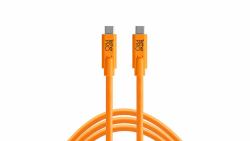 Tether Tools CUC15-ORG cavo USB USB 3.2 Gen 1 [3.1 Gen 1] 4,6 m USB C 5 Gbit/s Arancione 