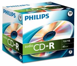Philips CD-R CR7A0NJ10/00 (CD-R - 700MB / 80min - CD-R CR7A0NJ10/00, 700 MB, 80 - min, 1 pc[s] - Warranty: 12M)