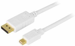 Deltaco DP-1130 cavo DisplayPort 3 m mini DisplayPort Bianco (DELTACO DP-1130 - DisplayPort kabel -)