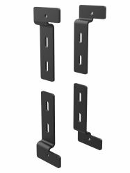 Vogel's PLA 9330 Staffe di rifinitura laterale 4 pezzi (PLA 9330 SIDE TRIM BRACKETS - 4PCS BLACK)