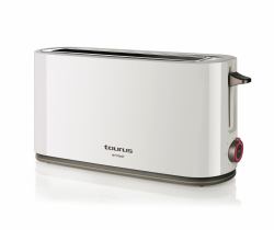 Taurus 960647000 tostapane 7 1 fetta/e 1000 W Bianco (TAURUS Toaster One Slot Long 1000W Whi)