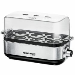 Rommelsbacher ER 600 Pentolino per uova 6 uovo/uova 400 W Acciaio inox, Trasparente (Rommelsbacher egg cooker ER 600 up to)
