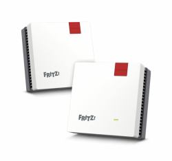 FRITZ! Mesh Set 20003112 sistema Wi-Fi Mesh Dual-band [2.4 GHz/5 GHz] Wi-Fi 6 [802.11ax] Rosso, B...