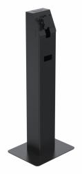 Ergonomic Solutions SpacePole Kiosk SPK400-17 accessorio di sistema POS Set chiosco Nero Metallo 75 x 75 mm 100 x 100 mm (SPACEPOLE MINI KIOSK FLOORSTAND - )