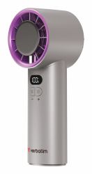 Verbatim Cool 'n' Go Ice Touch Grigio, Viola Ventilatore portatile (Cool'n'Go IceTouch Handheld - Fan Grey/Purple - Warranty: 24M)