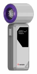 Verbatim Cool 'n' Go AirJet Grigio, Viola Ventilatore portatile (Verbatim Coolânâgo Airjet Handheld Fan Grey/Purple 32340)