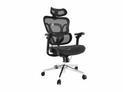Equip 651051 sedia da ufficio e computer Seduta in rete Schienale a rete (Ergonomic Premium Office - Chair With Headrest And - Armrests, Black - Warranty: 12M)
