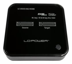 LC-Power LC-DOCK-M2-NVME docking station per unità di archiviazione USB 3.2 Gen 2 [3.1 Gen 2] Type-C Nero (Docking Station For Nvme M.2 - Ssds - Warranty: 12M)