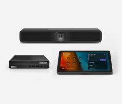 Logitech TAPMUP2MSTENT sistema di conferenza Sistema di videoconferenza di gruppo (Logitech Entry Level Small Room Solution - Video conferencing kit - Certified for Microsoft Teams Rooms - power ad...