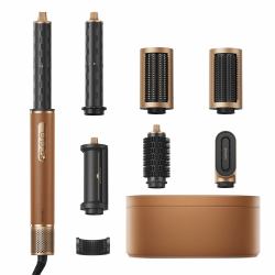 Dreame AirStyle Pro 7-in-1, Asciugatura Rapida, 2 Cilindri Arricciacapelli, Volume e Styling, Riduzione Crespo, Confezione in Pelle, Sistema Magnetico per Accessori (Dreame Airstyle Pro)