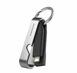 Vonmählen High Six USB C Nero, Acciaio inox (High Six - The 6-In-1 Charging Cable,)