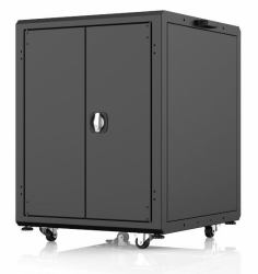 Lanview LVR16U7075BL-DCN-LAPTOP portable device management cart& cabinet Nero (DCN LAPTOP CABINET 16U Rack - Cabinet W:700 x D:750 x - H:931mm - Black Room to charge up to 32 devices - Warranty: 60M)