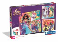Clementoni 3x48 pcs Puzzles Unicorn Academy (Clementoni 3x48 pcs Puzzles Unicorn Ac)