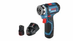 Bosch GSR 12V-15 FC Professional 1300 Giri/min Senza chiave 600 g Nero, Blu (Bosch GSR 12V-15 FC Professional - bor)