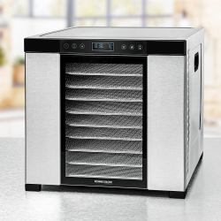 Rommelsbacher DA 1050 disidratatore alimentare Nero, Acciaio inox 1000 W (Rommelsbacher DA 1050 hydreringsmaskin)