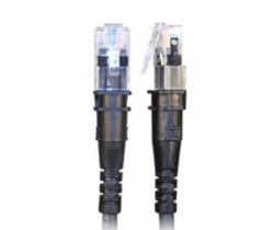 PatchSee TP-6A-U/8 cavo di rete Nero 2,4 m Cat6a U/UTP [UTP] 