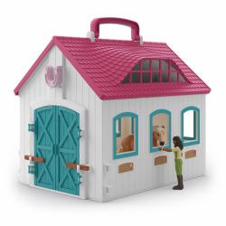 schleich HORSE CLUB Open Stable Little Horseshoe (Horse Club Offenstall "Kleines Hufeise)
