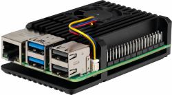 Joy-iT Aluminum case with acitve cooling fan (AluminiumgehÃ¤use fÃ¼r Raspberry Pi 5 [s)
