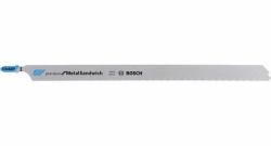 Bosch 2 608 636 793 lama per sega a gattuccio, sega a traforo e sega universale Lama per seghetto alternativo Bimetallo 3 pz (Bosch Precision for Metal Sandwich T 1)