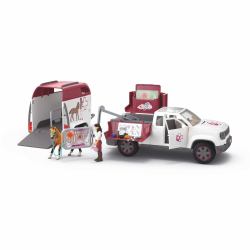 schleich HORSE CLUB 42704 set da gioco (Horse Club Mobile TierÃ¤rztin mit AnhÃ¤n)