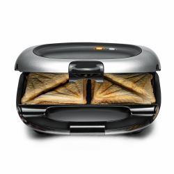 Rommelsbacher ST 1000 tostiera 1000 W Nero, Argento (Rommelsbacher ST 1000 sandwichtoaster)