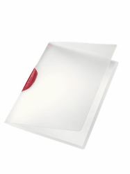 Esselte 41750025 cartellina con fermafoglio Policarbonato, Polipropilene [PP] Rosso, Translucent (Esselte 41750025 omslag til rapport Po)
