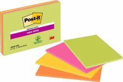 3M 7100235019 pouch autoadesiva Rettangolo Verde, Arancione, Rosa, Giallo 45 fogli Autoadesivo (3M 7100235019 selvklÃ¦bende huskeseddel)