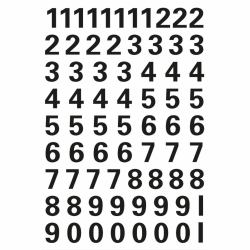 HERMA 4159 lettere e numeri autoadesivi Nero Numero (HERMA 4159 selvklÃ¦bende bogstav og tal)