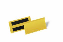 Durable 174104 porta etichette 50 pz (Durable Magnetic Pocket 100x38mm Yellow [50])