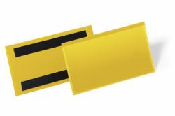 Durable 174204 porta etichette 50 pz (Durable Magnetic Pocket 150x67mm Yellow [50])