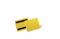 Durable 175604 porta etichette 50 pz (Durable Magnetic Pocket A6 Yellow [50])