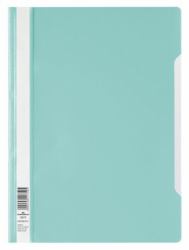 Durable 257320 cartellina con fermafoglio Polipropilene [PP] Colore acqua (Durable Clear View A4 Folder Turquoise [50])