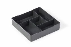 Durable 338658 organizzatore per cassetto di scrivania Plastica Antracite (Durable COFFEE POINT Case Serving Box)