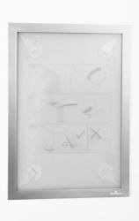 Durable DURAFRAME Wallpaper A4 Supporto per segnale Argento (Durable DURAFRAME Wallpaper A4 Silver)