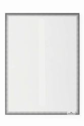Durable 501557 porta documenti Plastica Grigio, Trasparente (Durable Info Pocket Static Cling A4)