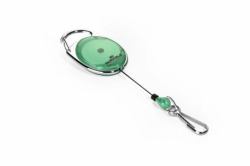 Durable 832705 accessorio protabadge Bobina per badge Verde, Argento 1 pz (Durable STYLE Snap Hook Badge Reel Green)