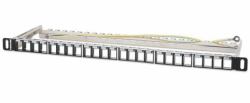 Intellinet 721011 accessorio per moduli Keystone Telaio a scatto (BLANK PATCH PANEL 24-PORT- - 0.5U BLACK)
