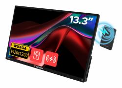 Verbatim 32087 TV e monitor portatile Nero 33,8 cm [13.3"] 1920 x 1200 Pixel (Verbatim Portable 13.3 Touch Monitor ALU)