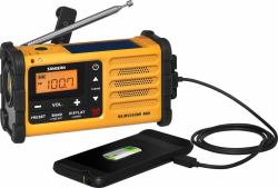 Sangean Survivor M8 Portatile Nero, Arancione (Sangean MMR-88 radio BÃ¦rbar Digital So)