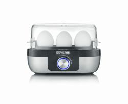 Severin EK 3163 3 uovo/uova Nero, Acciaio inox, Trasparente (Severin EK 3163)