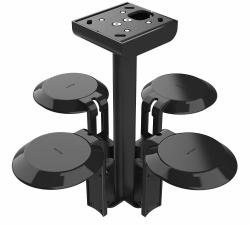 Flexson FLXE100CM4021 supporto da parete per casse acustiche Soffitto Acciaio inox Nero (Flexson Ceiling Mount Quad SONOS ERA 1)