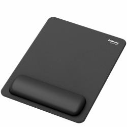 Fellowes Breyta 100142560 tappetino per mouse Nero (Breyta XL Mousepad Wrist Rest - Black)